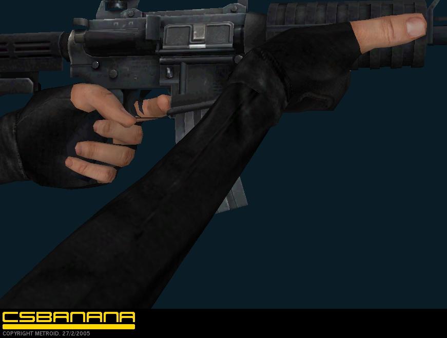 Скачать Black Sleeves Руки и Перчатки для Counter Strike Source   