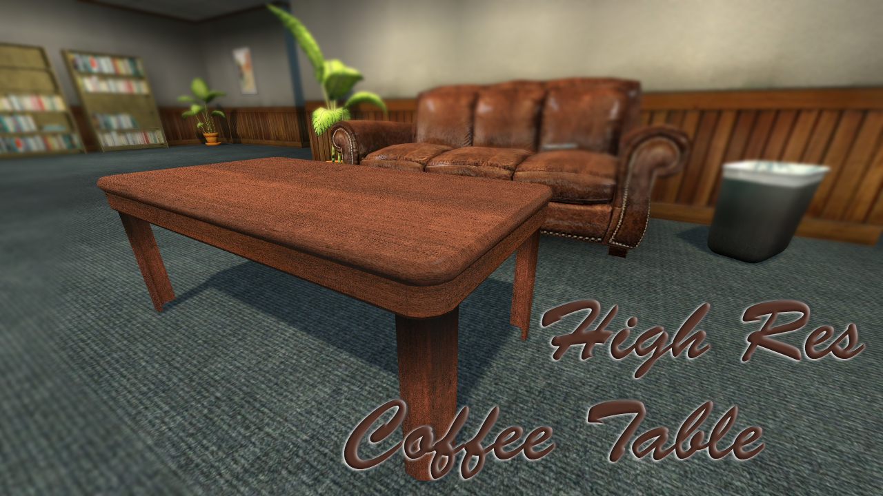 Скачать High Res Coffee Table Модели Окружения для Counter Strike Source   