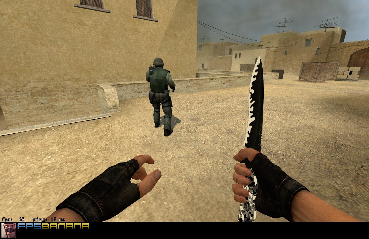 Скачать Arctic Camo Knife V2 Модели Оружия для Counter Strike Source   